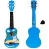 Vaikiška ukulelė medinė gitara 4 stygų nailono kramtukas ECOTOYS