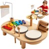 Medinis edukacinis muzikinis stalas Kruzzel 26903, 24,5x38,5x23,5 cm