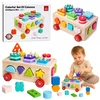 Lean Toys Medinis rūšiavimo žaislas ant ratukų