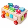 Lean Toys Medinis rūšiavimo žaislas ant ratukų
