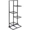 Orion Metalinis gėlių stovas 4 lygių 102 cm juodas