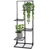 Orion Metalinis gėlių stovas 4 lygių 102 cm juodas