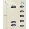 SONGMICS metalinis drabužių stovas 29 x 112 x 158,4 cm su lentynomis, matinis baltas