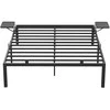 Lova Songmics Vasagle Doppelbettgestell aus Metall 140 x 190 cm mit Aufbewahrungsregalen