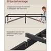 Lova Songmics Vasagle Metalinis dvivietės lovos rėmas 140 x 200 cm modernus rašalas juodas