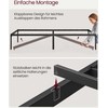 Lova Songmics Vasagle Metalinis viengulės lovos rėmas 90 x 200 cm modernus rašalas juodas