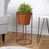 Vilde Gėlių vazonas su stovu metalinė 41 cm, retro stiliaus