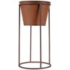 Vilde Gėlių vazonas su stovu metalinė 41 cm, retro stiliaus