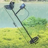 "Outsunny" metalo detektorius suaugusiesiems 5 režimai Nešiojamasis lokatorius su aliarmo ritės LCD ekranu, IP68 vandeniui atspari metalo smeigtuko rodyklė, metalo detektorius, metalo rodyklė medžioklei, relikvijos, tamsiai pilka