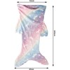 Miegmaišis vaikams „Undinėlės uodega“ 105 cm, šviečiantis