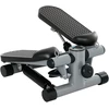 SPORTNOW 2 viename mini elipsinis treniruoklis namams su galios lynais, aukštyn-žemyn svyruojantis elipsinis treniruoklis su LCD ekranu, elipsinis treniruoklis namų treniruoklis iki 100 kg kojų/rankų treniruotėms, namų biuro fitneso pratimams, pilka