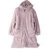 Minkštas ir šiltas oversize pledas su gobtuvu, violetinis