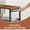 Songmics VASAGLE vežimėlis su 5 lygiais, siauras virtuvės vežimėlis, nišos lentynos