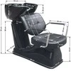 Activeshop Kirpyklos plautuvė GABBIANO PROFESSIONAL HAIRWASHER VIGO Juodas