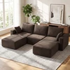 Modulinė U formos sofa be rėmo 287 × 186 × 87 cm
