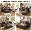 Modulinė U formos sofa be rėmo 287 × 186 × 87 cm