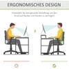 Homcom Ergonomiškas akrilo monitoriaus stovas nešiojamajam kompiuteriui 53x19x9cm