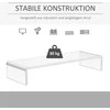 Homcom Ergonomiškas akrilo monitoriaus stovas nešiojamajam kompiuteriui 53x19x9cm