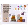 Lean Toys Montessori sensorinis bokštas su kaladėlėmis 13 vnt.