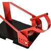 Motociklo priekinio rato stovas, 12 padėčių, iki 450 kg, juodos ir raudonos spalvos, 27,5 × 51–69 × 34 cm