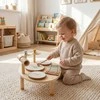Mušamųjų instrumentų rinkinys natūralaus medžio