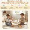 Mušamųjų instrumentų rinkinys natūralaus medžio