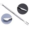 Bikuva.lt Steel Nerūdijantis plienas cuticle tip and scraper for hybrid cuticles