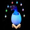Naktinė lempa dinozauras tiranozauras RGB LED