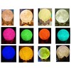 3d rgb moon night light with remote control