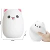 Led cat night light rgb remote control