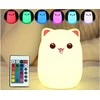 Led cat night light rgb remote control