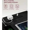 Songmics Naktinis staliukas 2 vnt. su 2 USB jungtimis, juodas