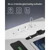 Songmics Vasagle Naktinė spintelė su LED apšvietimu modernus debesų baltos spalvos
