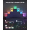 Songmics Vasagle Naktinė spintelė su LED apšvietimu modernus debesų baltos spalvos