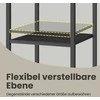 Songmics VASAGLE naktinis staliukas, pagalbinis staliukas, stalčius ir atviri skyriai
