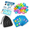 Lean Toys Nardymo žaidimas su vandeniui atspariomis kortelėmis, įvairiaspalvis, 46 vnt.