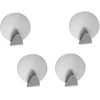 Steel self-adhesive hooks 4 pcs