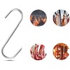 Nerūdijančio plieno rūkyklos kabliai 18 cm 10 vnt.