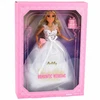 Lean Toys Nuotakos lėlė su vestuvine suknele ir aksesuarais, balta, 30 cm