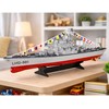 Lean Toys Nuotoliniu būdu valdomas karinis laivas 60 cm