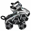 Lean Toys Nuotoliniu būdu valdomas robotas šuo su 8 ratais ir šviesos bei garso efektais, sidabrinis, 22,5 × 12,5 × 16 cm