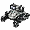 Lean Toys Nuotoliniu būdu valdomas robotas šuo su 8 ratais ir šviesos bei garso efektais, sidabrinis, 22,5 × 12,5 × 16 cm