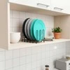 Orion metalinis juodas reguliuojamas stovas dangčiams ir lėkštėms 8-74 cm