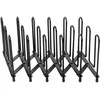 Orion metalinis juodas reguliuojamas stovas dangčiams ir lėkštėms 8-74 cm