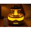 Oro drėkintuvas su LED apšvietimu, 350 ml, juodas