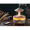 Oro drėkintuvas su LED apšvietimu, 350 ml, juodas
