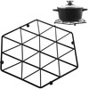 Orion Metalinis padėkliukas puodui 22,5 cm juodas