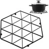 Orion Metalinis padėkliukas puodui 22,5 cm juodas