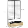 Outsunny Pakeliama lysvė su atrama vijokliniams augalams 80 x 38 x 145 cm