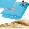 Beach mat sandy free mesh beach blanket 200x150